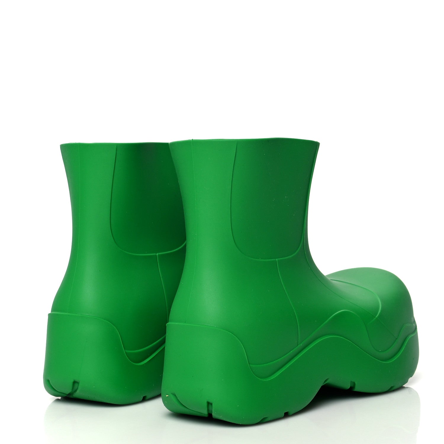 Bottega Veneta Rubber Puddle Ankle Boots 38 Grass 4 of 7