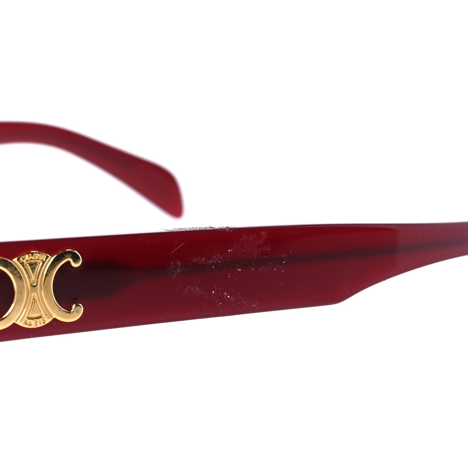 Celine Acetate Triomphe 01 Sunglasses CL 40194U Milky Burgundy 8 of 10