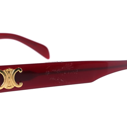 Celine Acetate Triomphe 01 Sunglasses CL 40194U Milky Burgundy 8 of 10