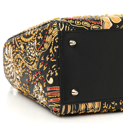 Christian Dior Smooth Calfskin Embroidered Animals Medium Lady Dior Black Multicolor 10 of 11