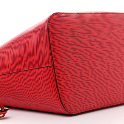 Louis Vuitton Epi Monogram Neverfull MM Castillan Red 10 of 14
