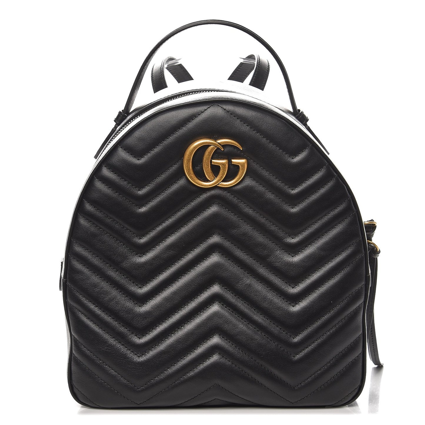 Calfskin Matelasse GG Marmont Backpack Black