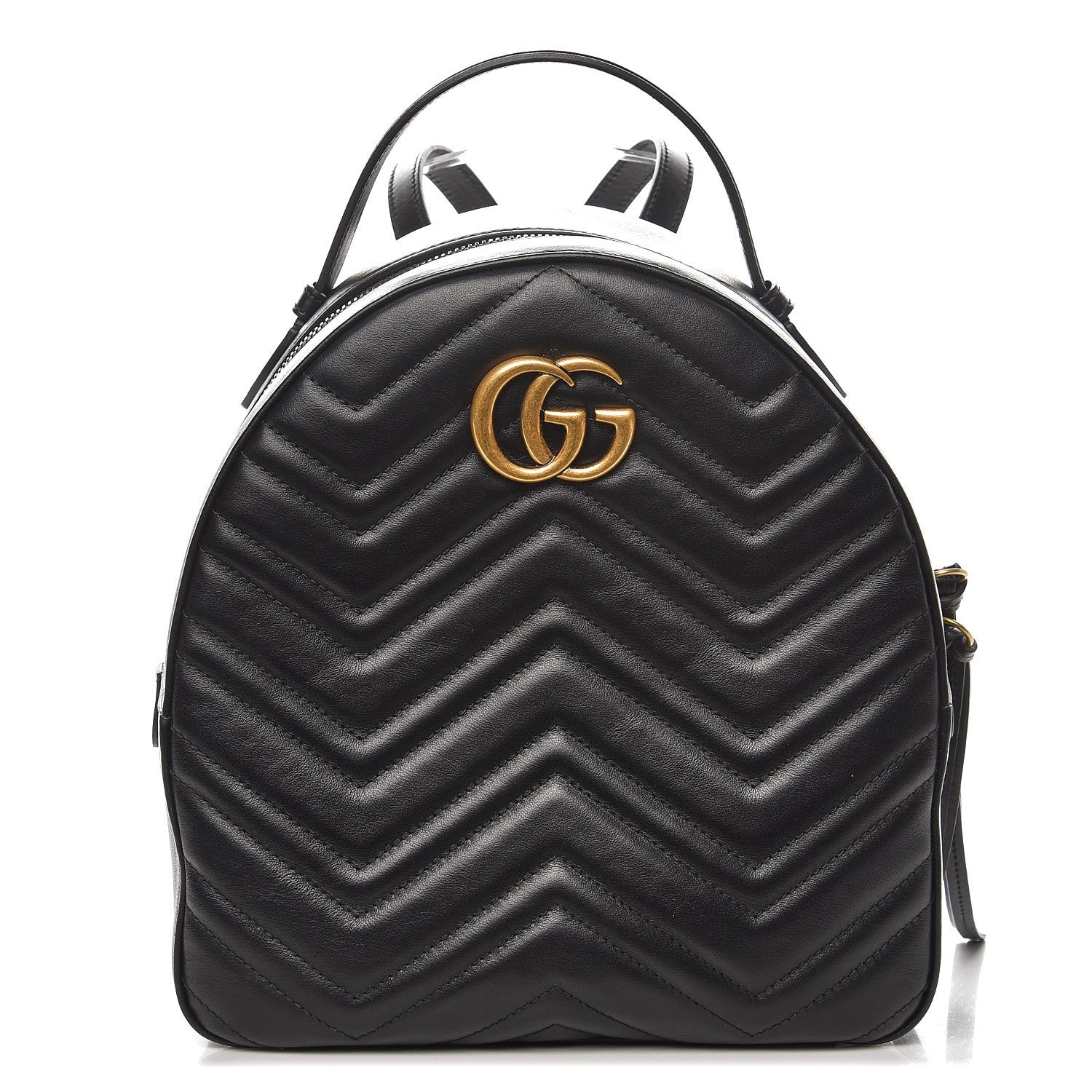 Gucci Calfskin Matelasse GG Marmont Backpack Black 1 of 7