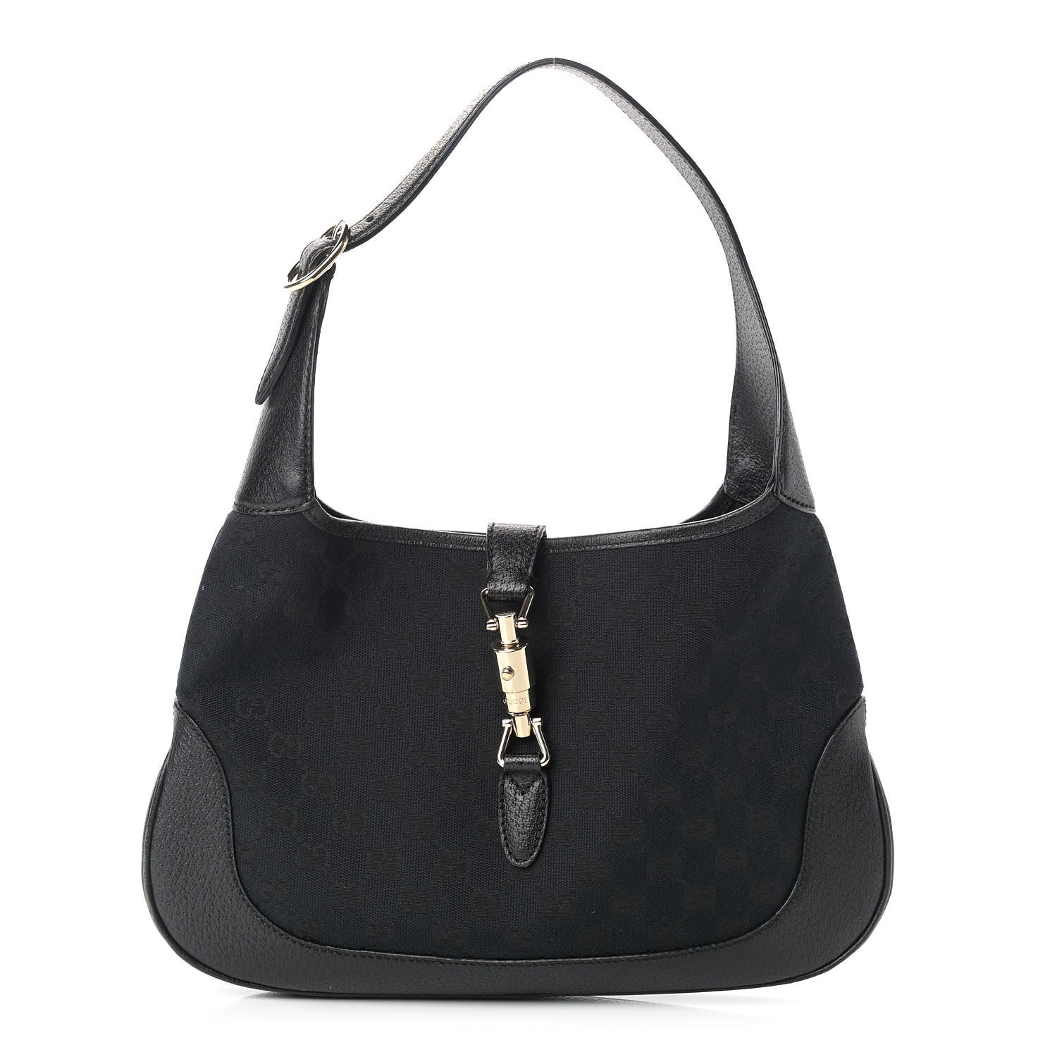 Gucci Monogram Jackie O Hobo Black 1 of 9