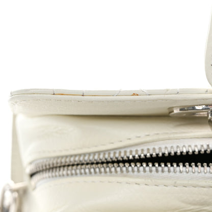 Christian Dior Calfskin Cannage Stitched Small East West Lady Dior White 10 of 10