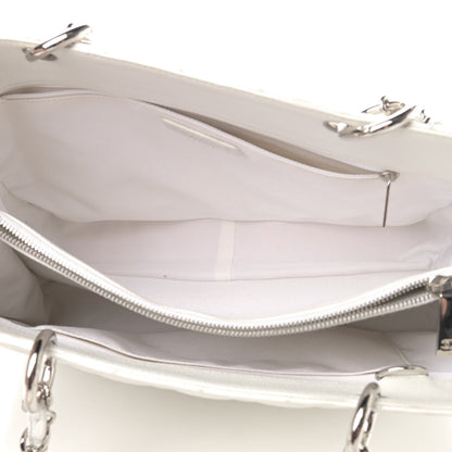Chanel Caviar Quilted Grand Shopping Tote GST White 4 of 6
