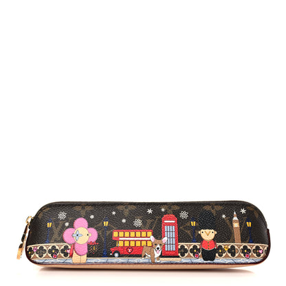 Louis Vuitton Monogram Monogram 2021 Christmas Animation London Elizabeth Pencil Pouch Coquelicot 1 of 8