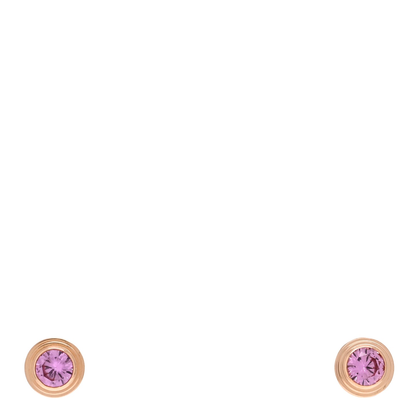 18K Pink Gold Pink Sapphire D'Amour Earrings