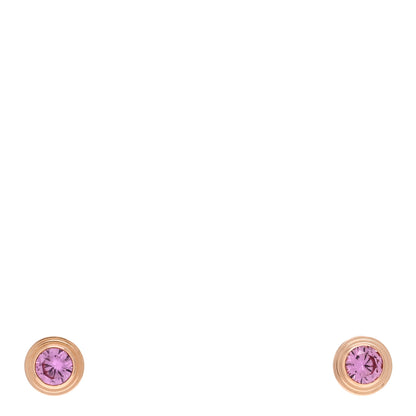 Cartier 18K Pink Gold Pink Sapphire D'Amour Earrings 1 of 5