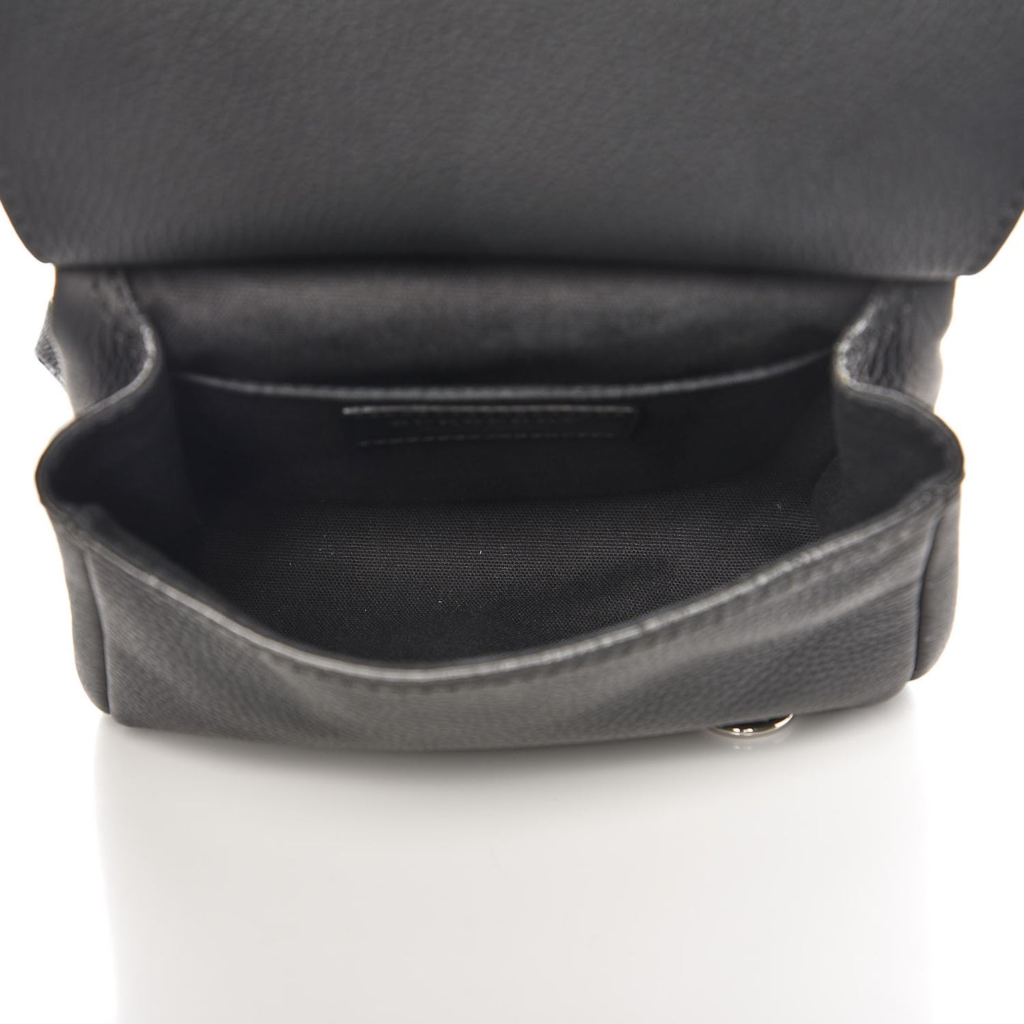 Soft Grain Calfskin Baby Bridle Saddle Bag Black