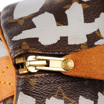 Louis Vuitton Monogram Graffiti Speedy 30 Silver 6 of 9