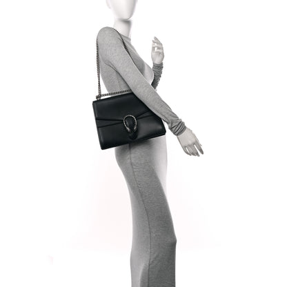 Gucci Calfskin Medium Dionysus Shoulder Bag Black 2 of 10