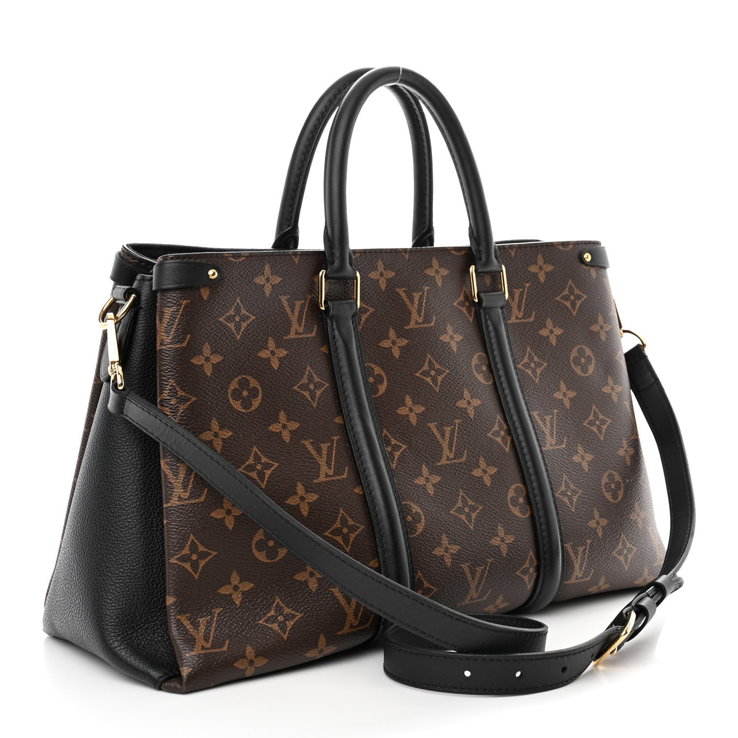 Louis Vuitton Monogram Soufflot MM Black 3 of 12