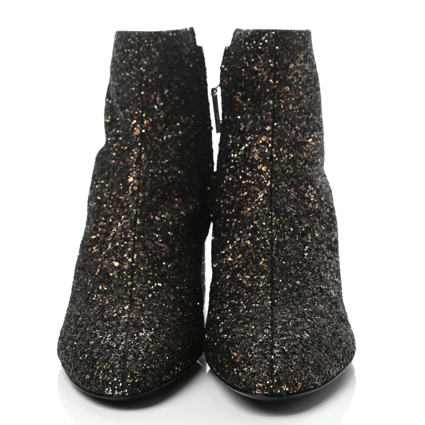 Glitter Loulou Ankle Boots 39 Black Gold