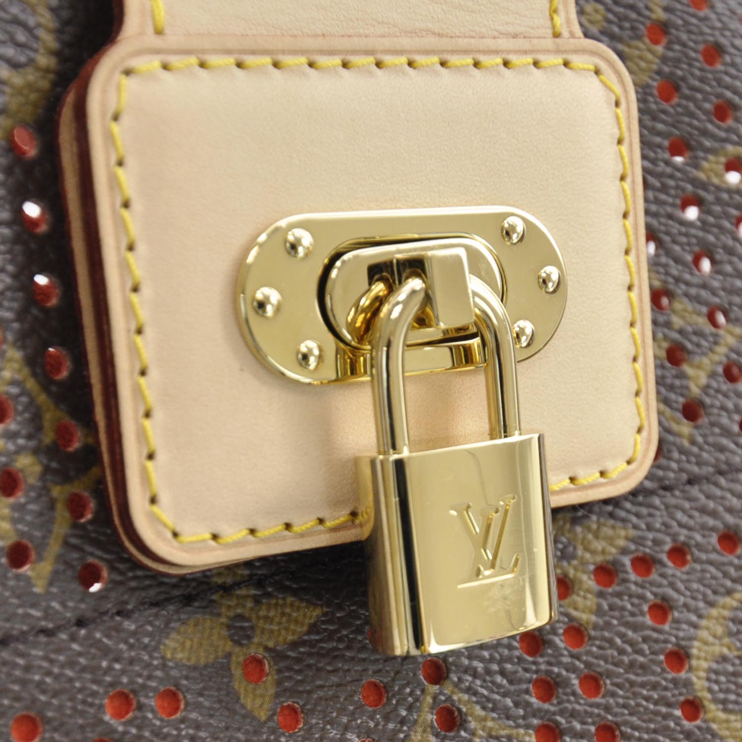 Louis Vuitton Monogram Perforated Demi-Lune Orange 8 of 8