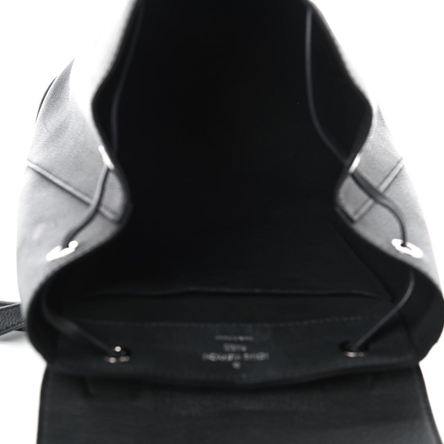 Calfskin Lockme Backpack Black