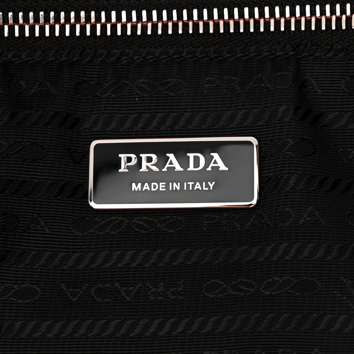 Prada Terry Cloth Tote Bag Petalo Black 6 of 10