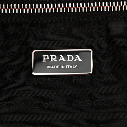 Prada Terry Cloth Tote Bag Petalo Black 6 of 10