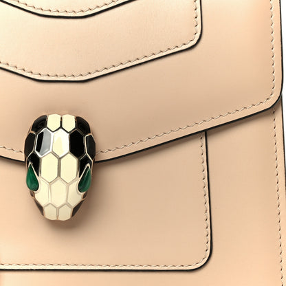 Bulgari Calfskin Serpenti Forever Top Handle Beige Green 11 of 13