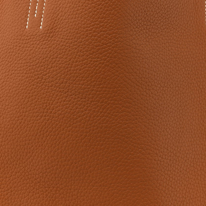 Hermes Taurillon Clemence Double Sens Reversible Tote 35 Gold Orange 11 of 18