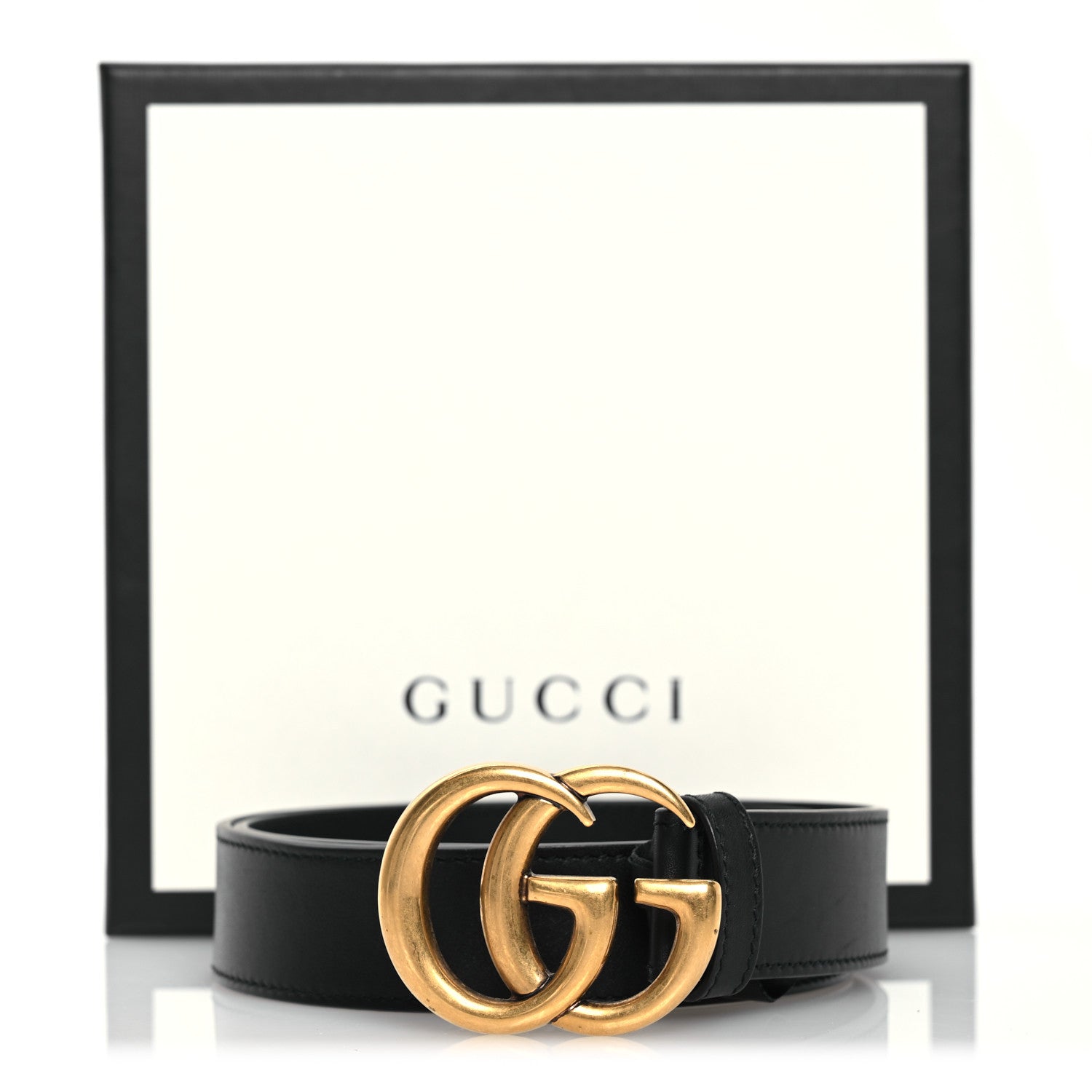 Gucci Calfskin Double G 30mm Belt 75 30 Black 10 of 10