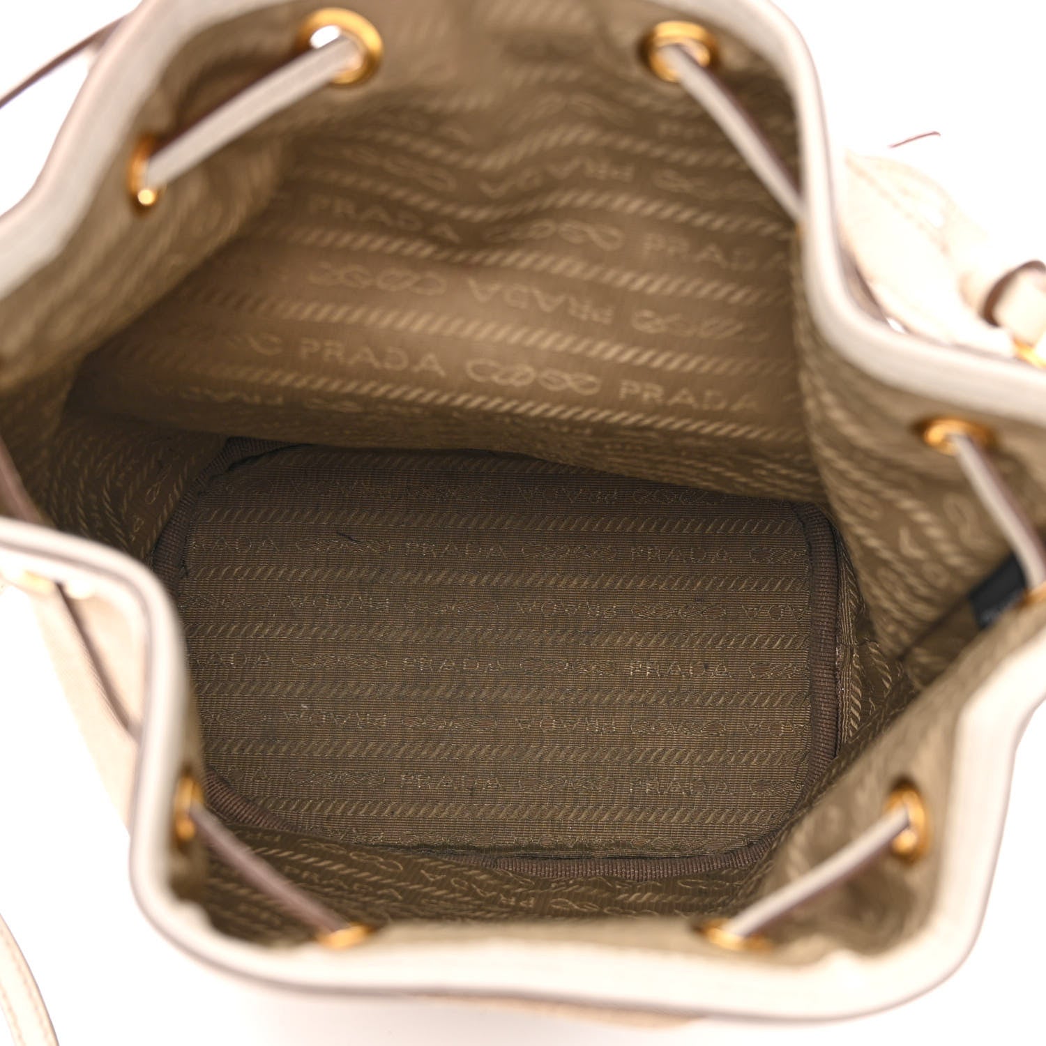 Prada Jacquard Logo Mini Bucket Crossbody Bag Corda Talco 5 of 15