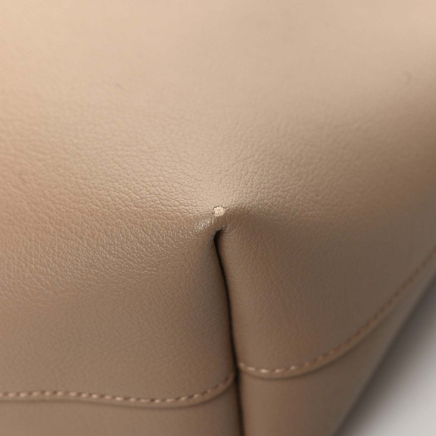 Calfskin Toy Shopping Tote Nude Powder