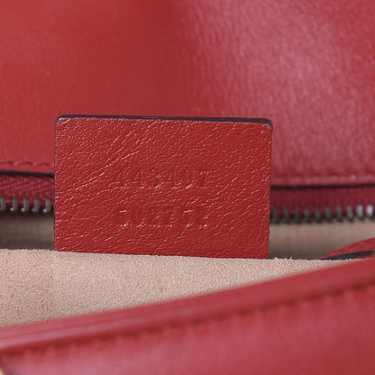 Gucci Calfskin Matelasse Small GG Marmont Shoulder Bag Hibiscus Red 7 of 19