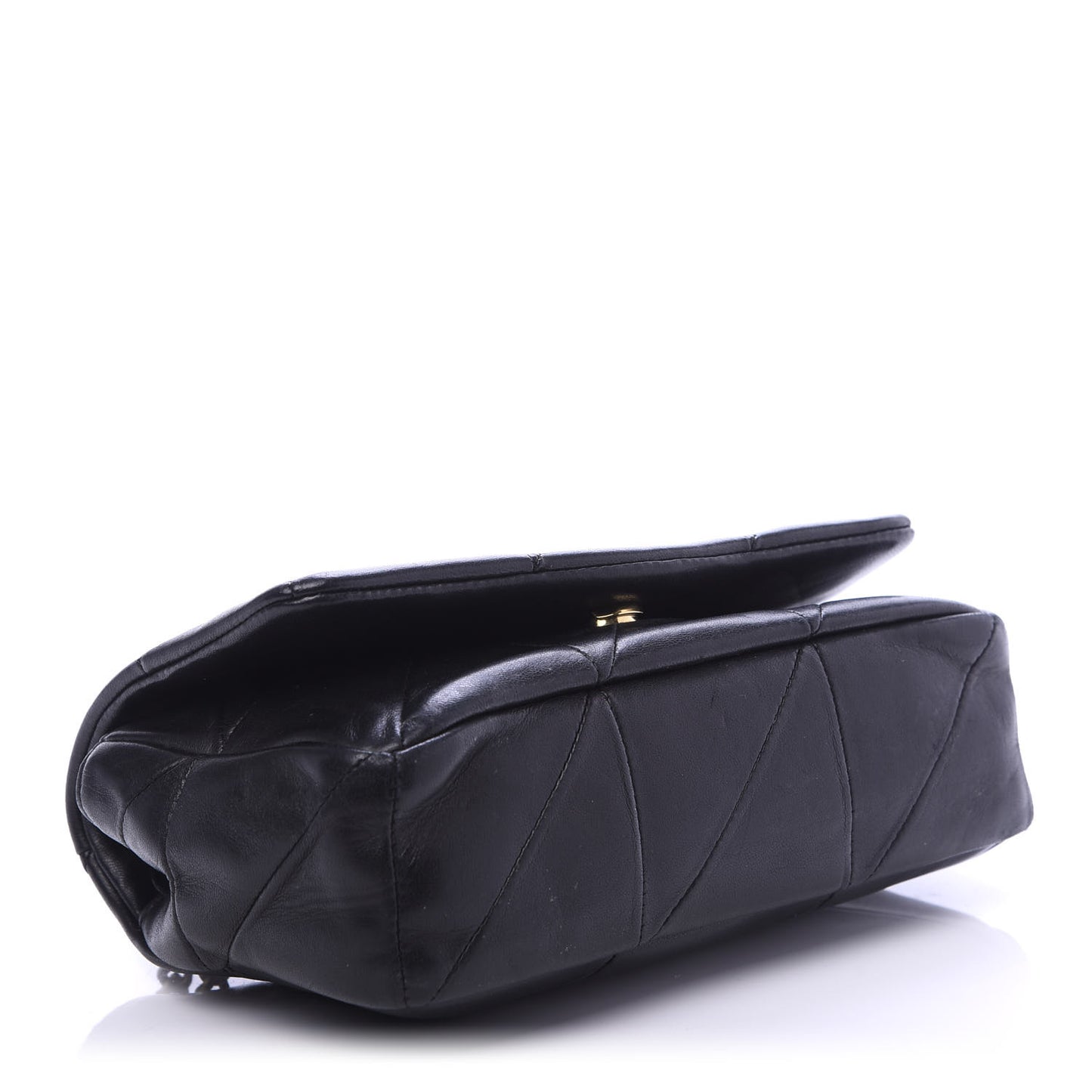 Lambskin Patchwork Monogram Small Jamie Black