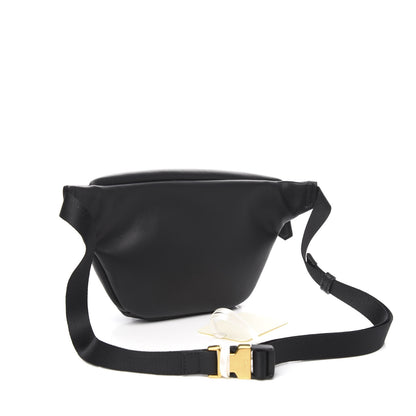 Fendi Vitello Grace Karligraphy Studded Pocket Belt Bag Black 2 of 9