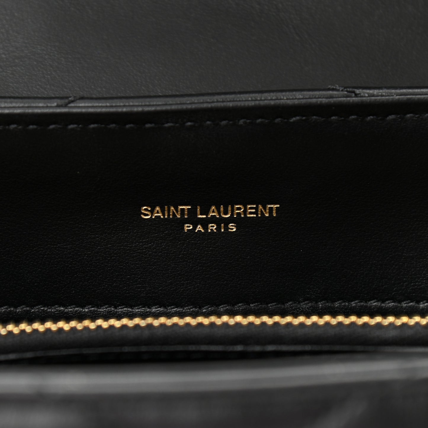 Calfskin Y Quilted Monogram Medium Loulou Chain Satchel Black