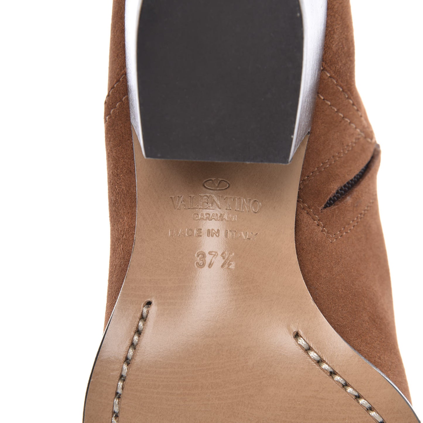 Suede Rockstud Double Buckle 50mm Cowboy Ankle Boots 37.5 Selleria