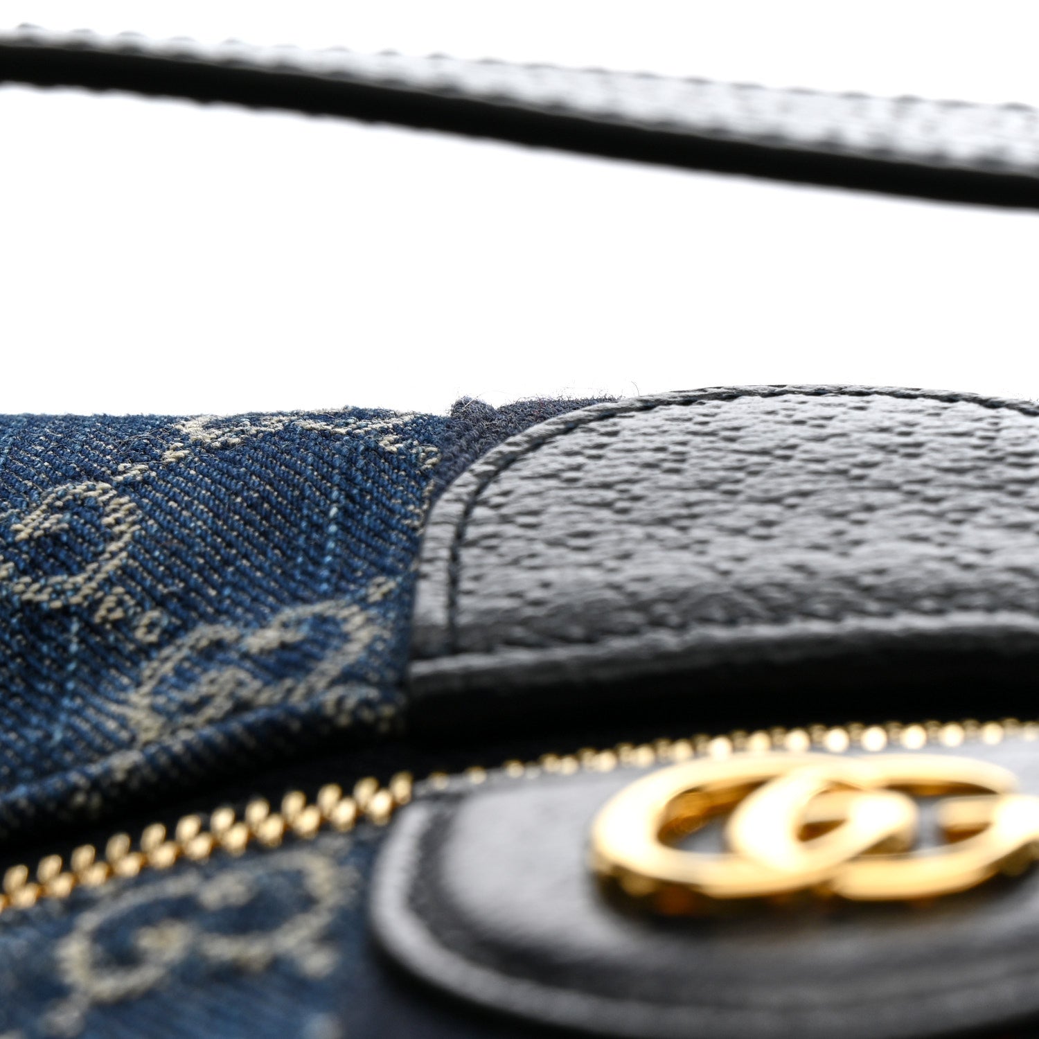 Gucci Denim GG Monogram Web Medium Vanity Blue 11 of 11