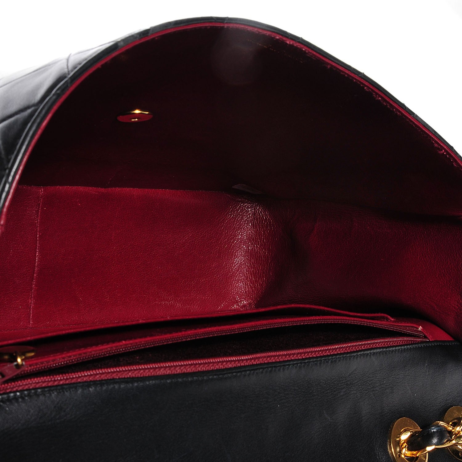 Chanel Lambskin Quilted XL Jumbo Flap Black 5 of 9
