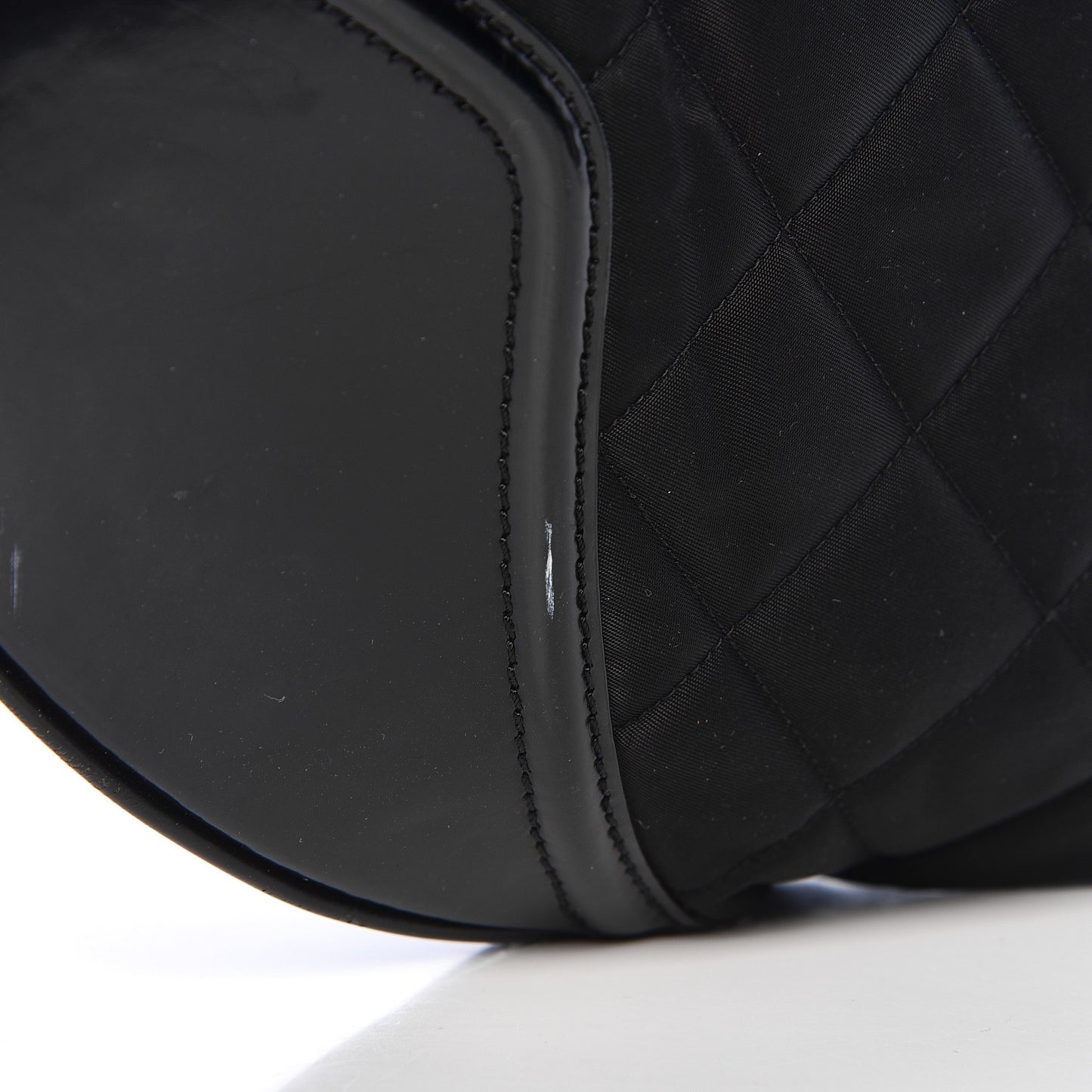 Nylon Calfskin Quilted Hoxton Hobo Black