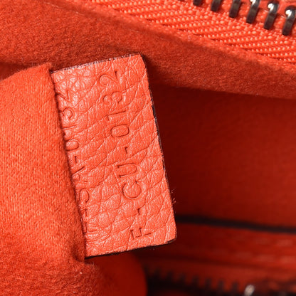Celine Drummed Calfskin Micro Luggage Vermillion 8 of 15