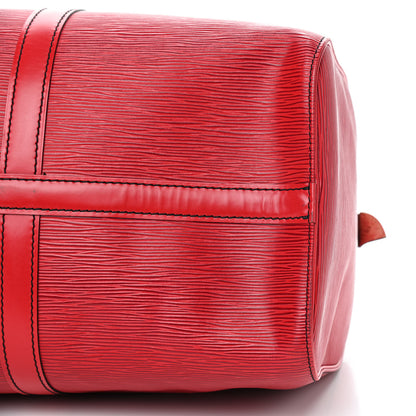 Louis Vuitton Epi Keepall 45 Castillan Red 7 of 15