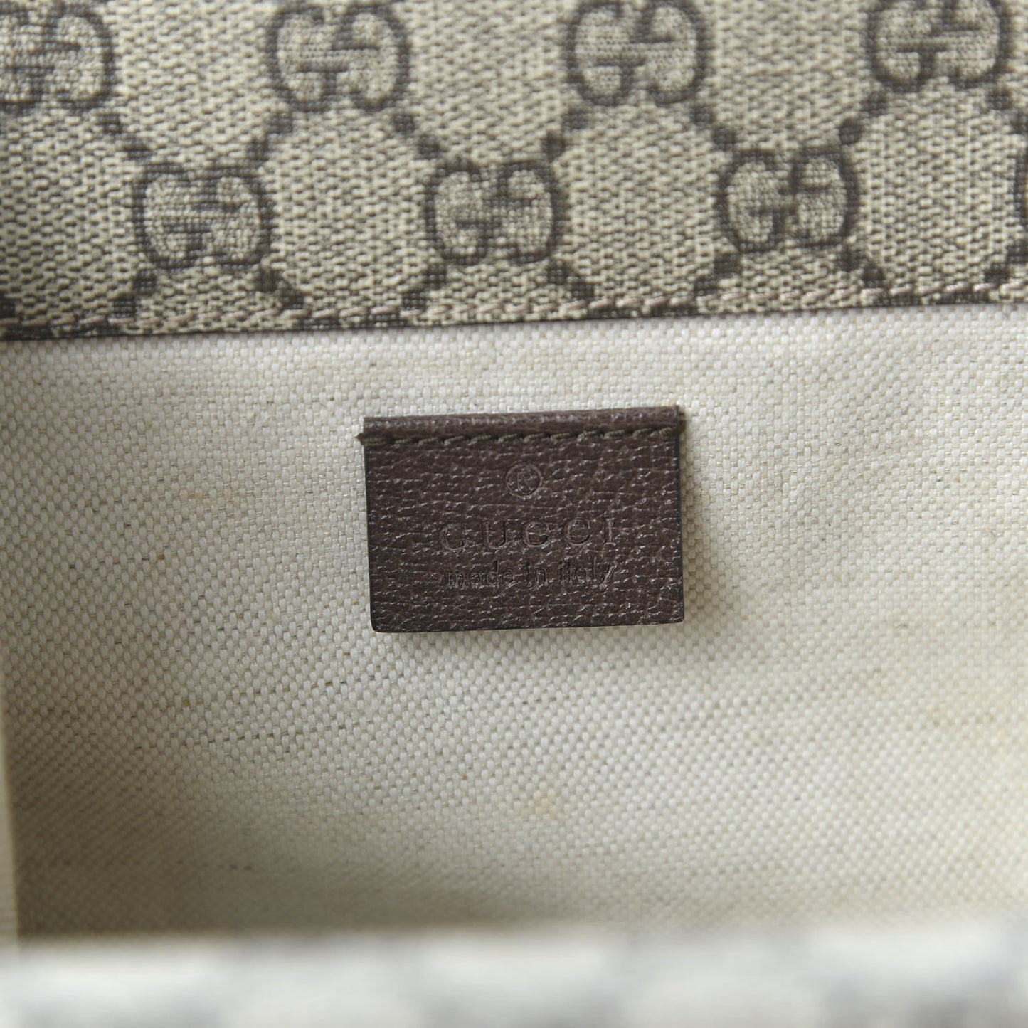 GG Supreme Monogram Web Small Neo Vintage Double Flap Messenger Bag Beige New Acero