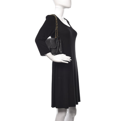 Chanel Lambskin Quilted Medium Double Flap Black 2 of 18