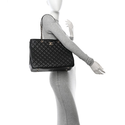 Chanel Caviar Quilted Large Shopping Tote Black 2 of 10