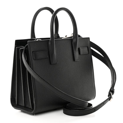 Saint Laurent Grained Calfskin Nano Sac De Jour Black 3 of 11