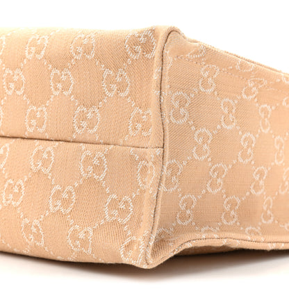 Gucci Denim Ophidia GG Monogram Tote Medium Light Beige 11 of 13