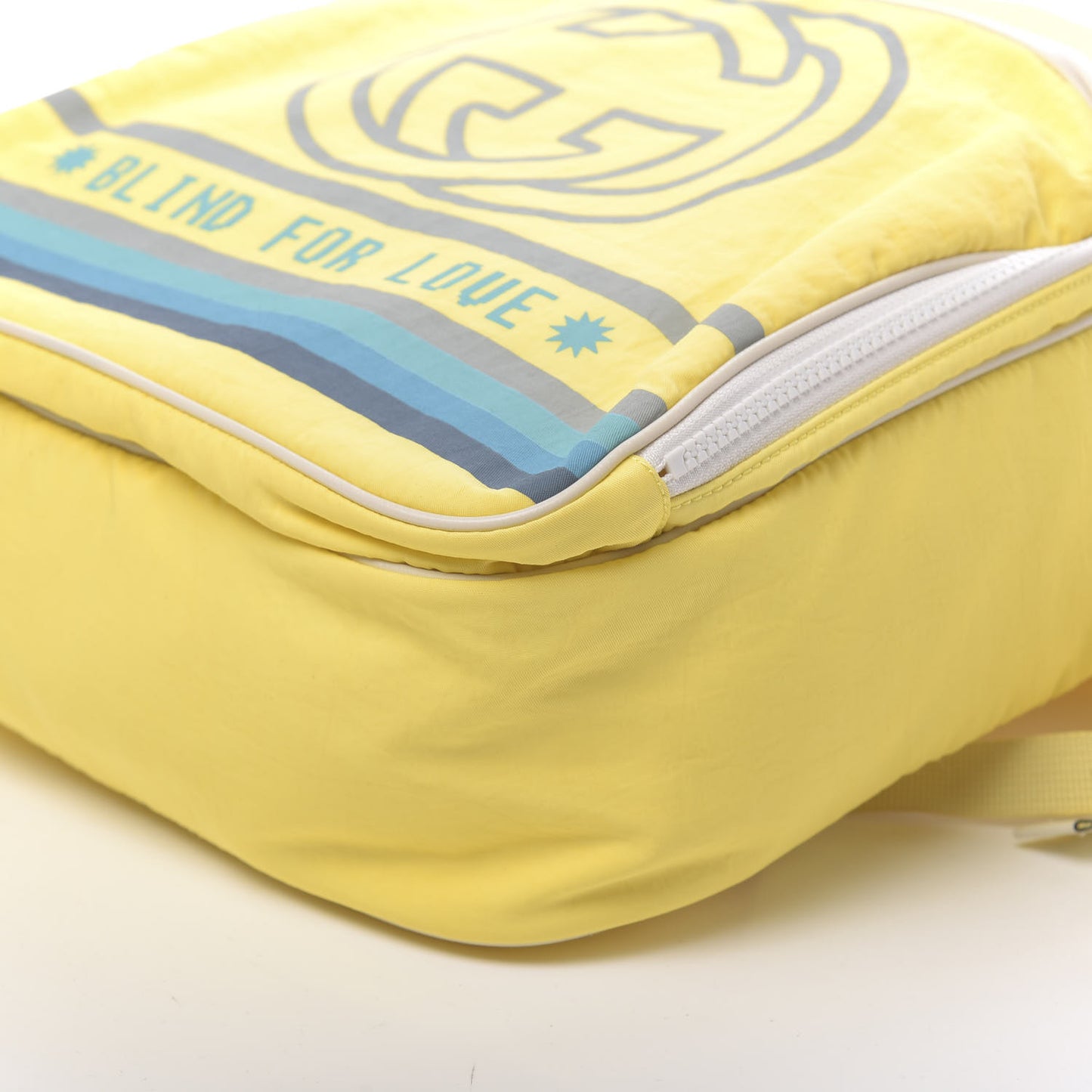 Nylon Twill Blind For Love Interlocking G Backpack Pastel Yellow Multicolor
