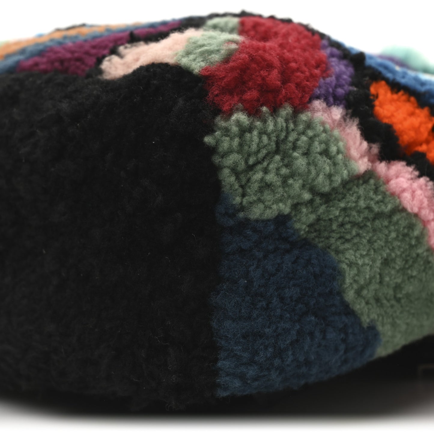 Shearling Geometric Monster Backpack Multicolor