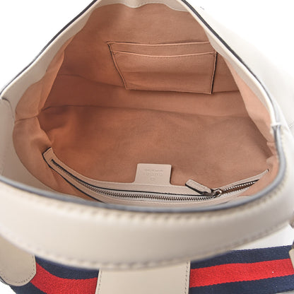 Gucci Calfskin Web Stripe Small Dionysus Hobo White 6 of 9