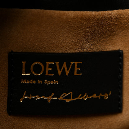 Loewe X ALBERS Nappa Calfskin Medium Flamenco Knot Clutch Black Burgundy 6 of 10