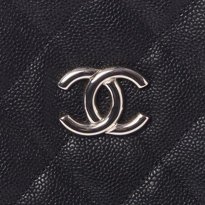 Chanel Caviar Quilted French Riviera Tote Black 7 of 9