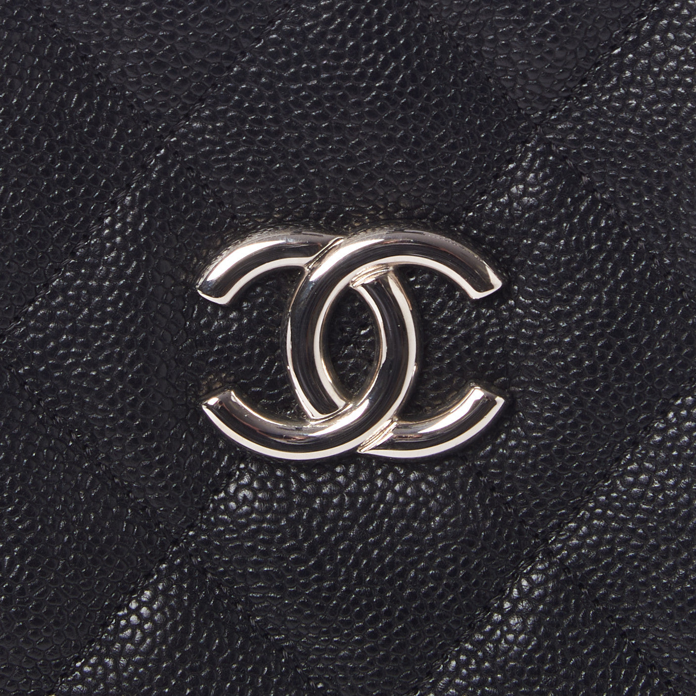 Caviar Quilted French Riviera Tote Black