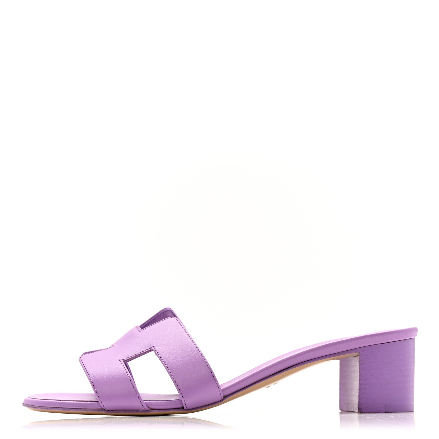 Hermes Calfskin Oasis Sandals 40 Violet 1 of 9