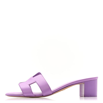Hermes Calfskin Oasis Sandals 40 Violet 1 of 9